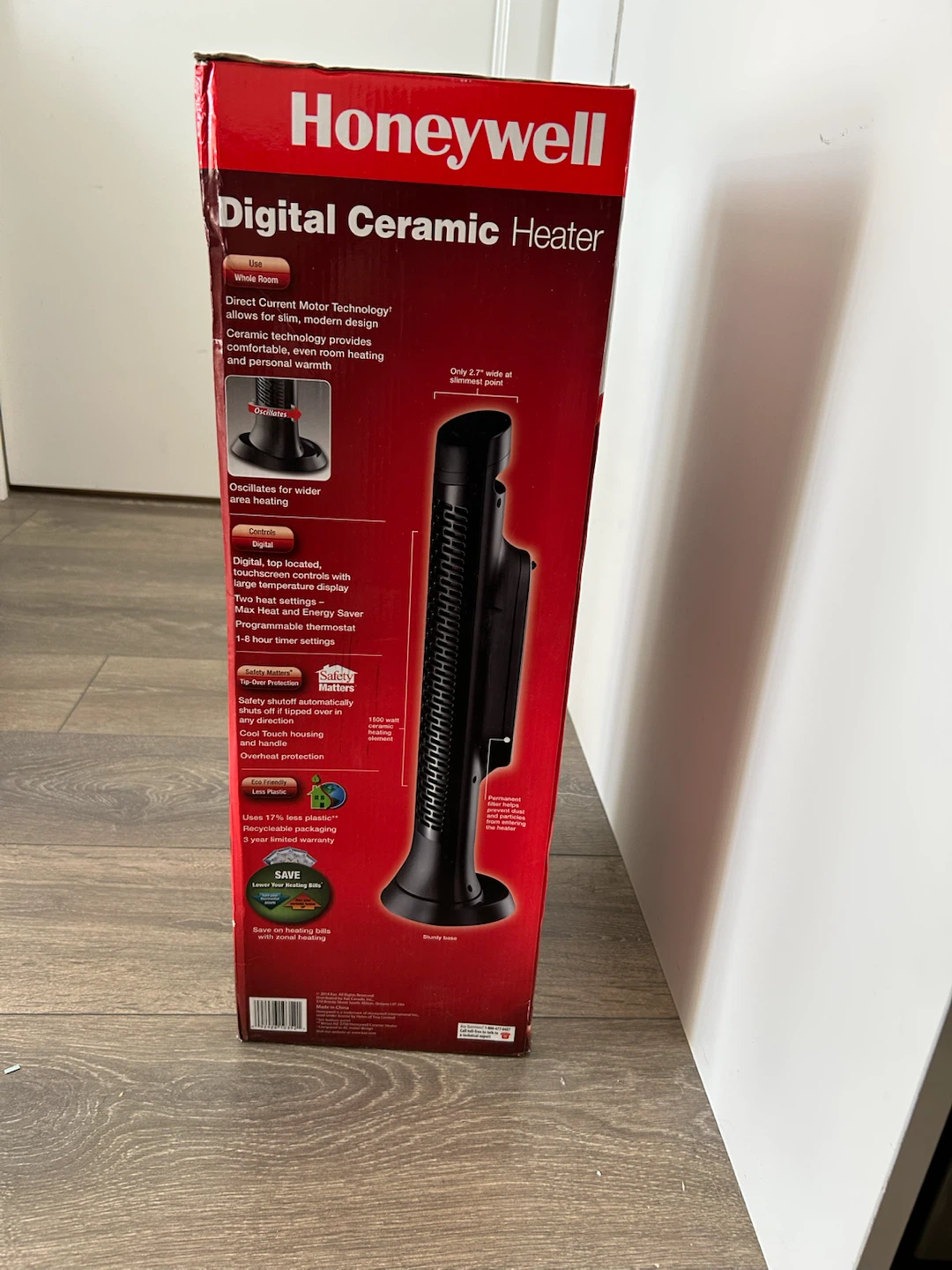 Honeywell Digital Ceramic Heater - photo 4