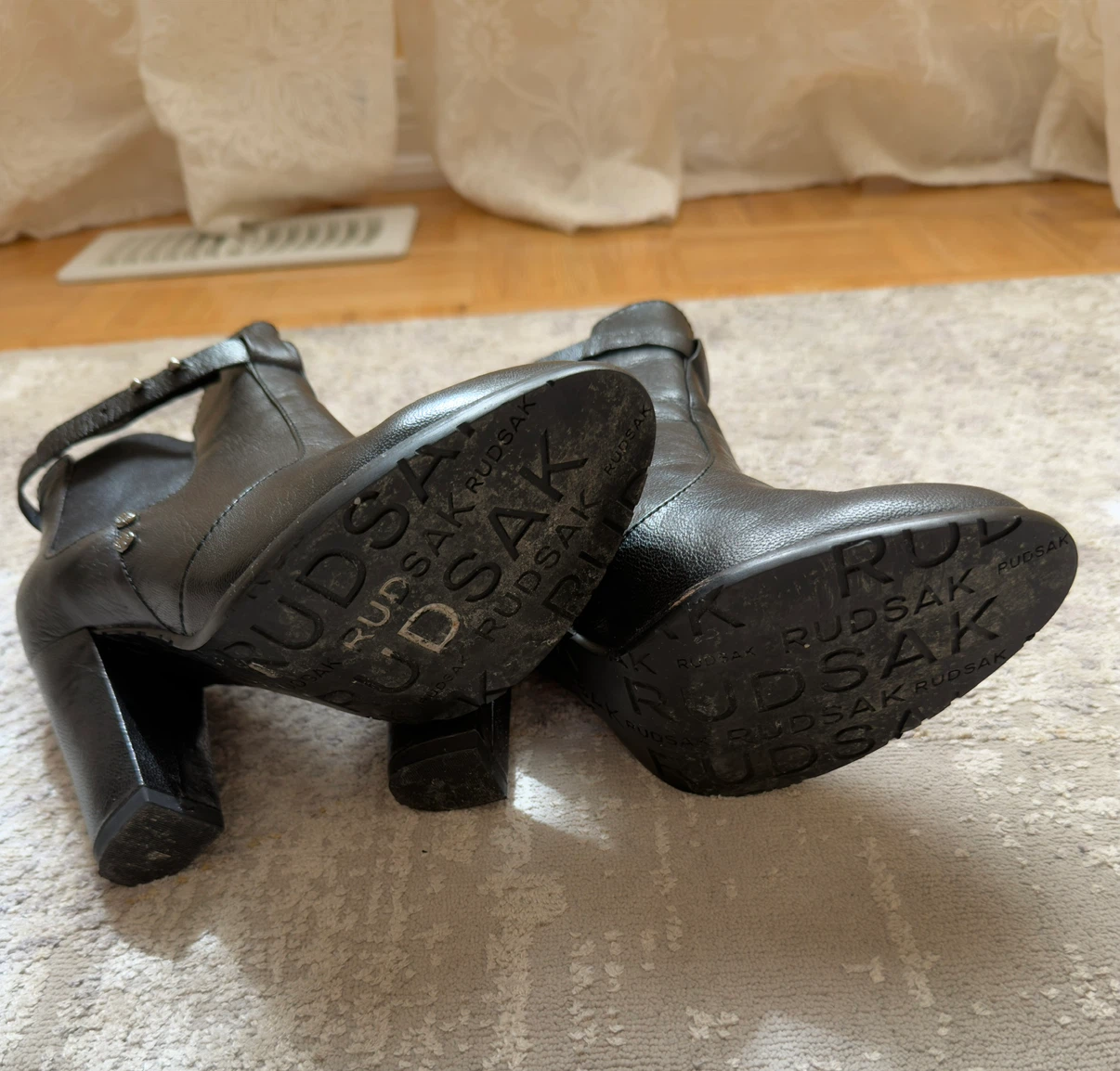 Rudsak Genuine Black Leather Ankle Boots - photo 3