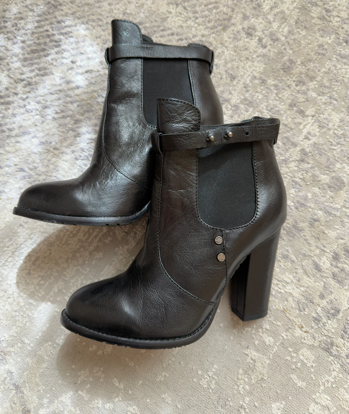 Rudsak Genuine Black Leather Ankle Boots - photo 4
