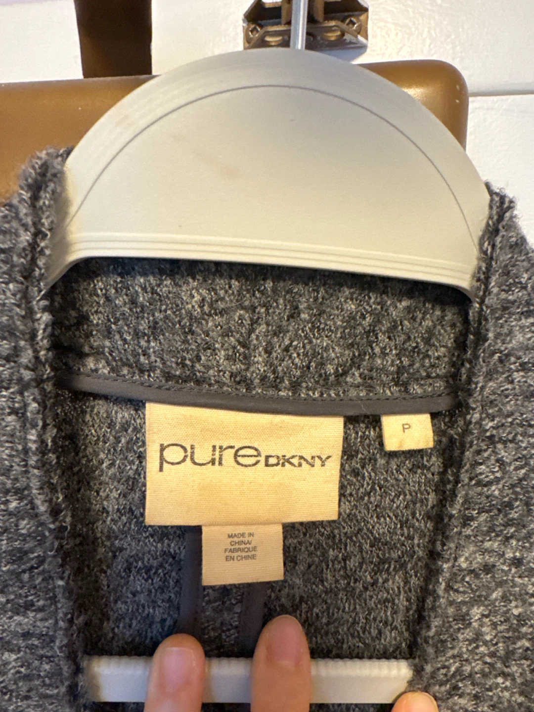 Pure DKNY Grey Wool Coat - photo 4