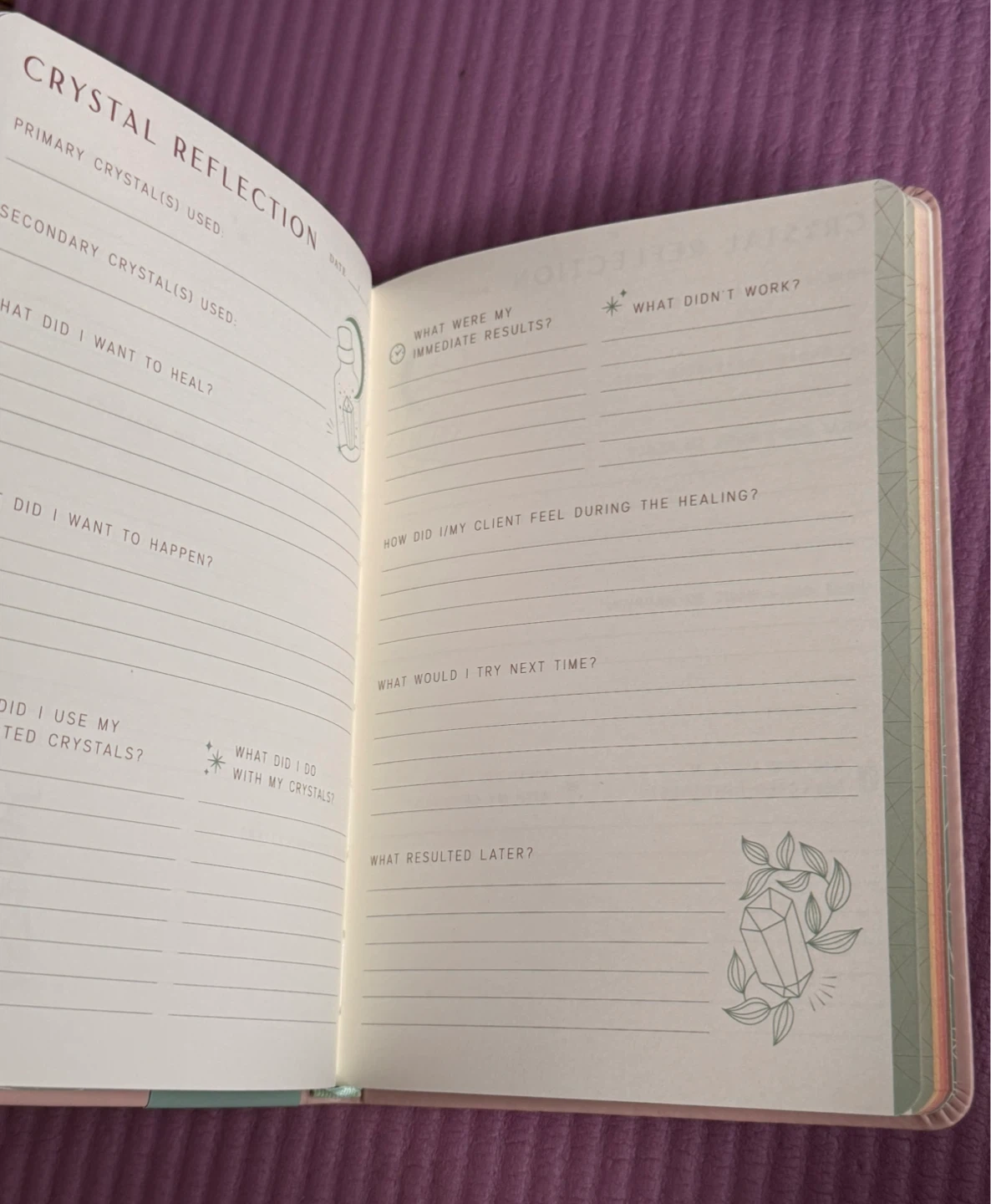 NEW✨Crystal Healing Reflection Journal - photo 2