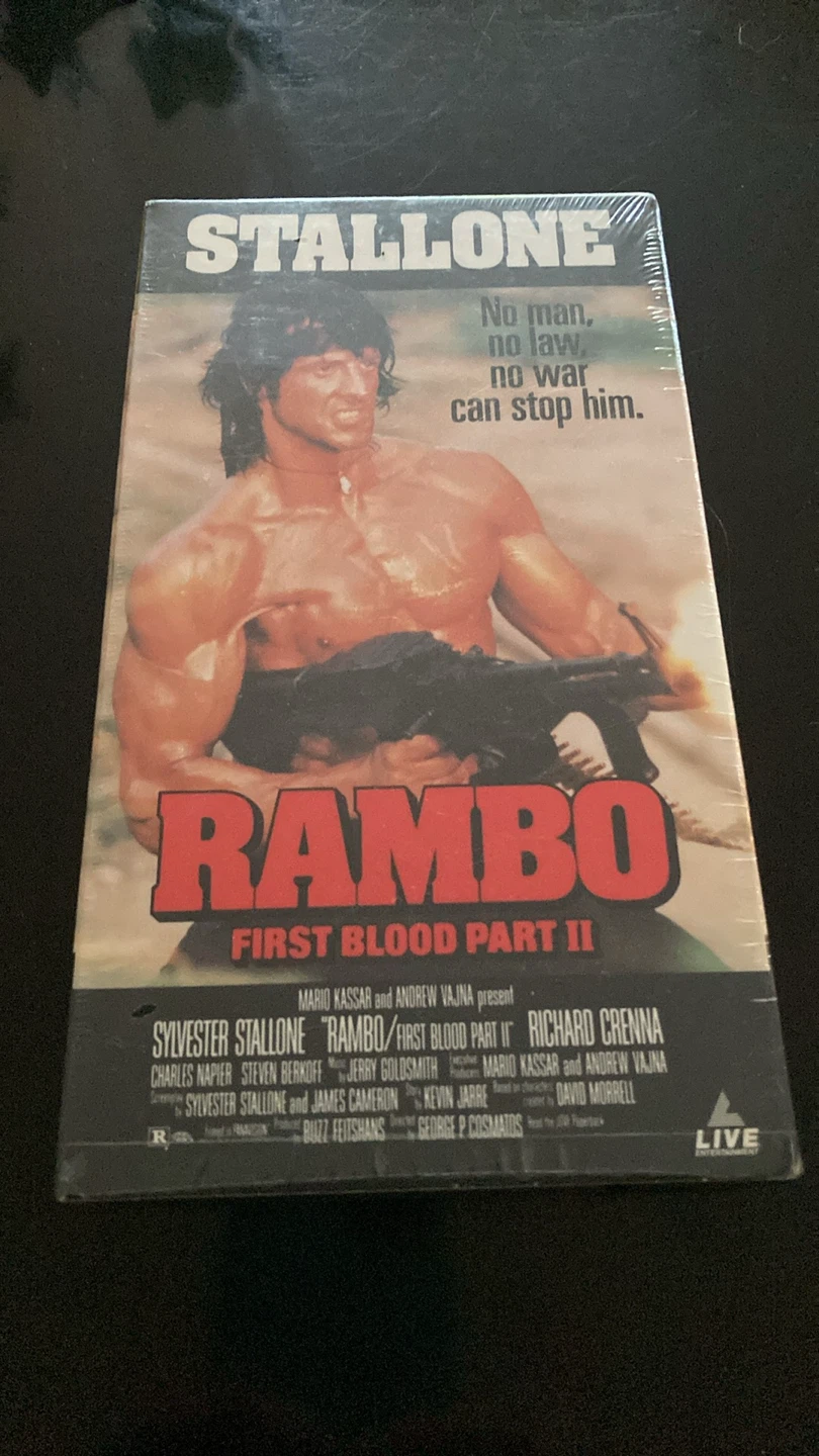 Rambo: First Blood Part II VHS Tape