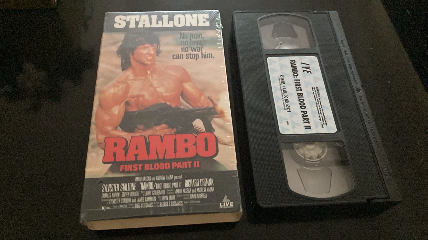 Rambo: First Blood Part II VHS Tape - photo 2