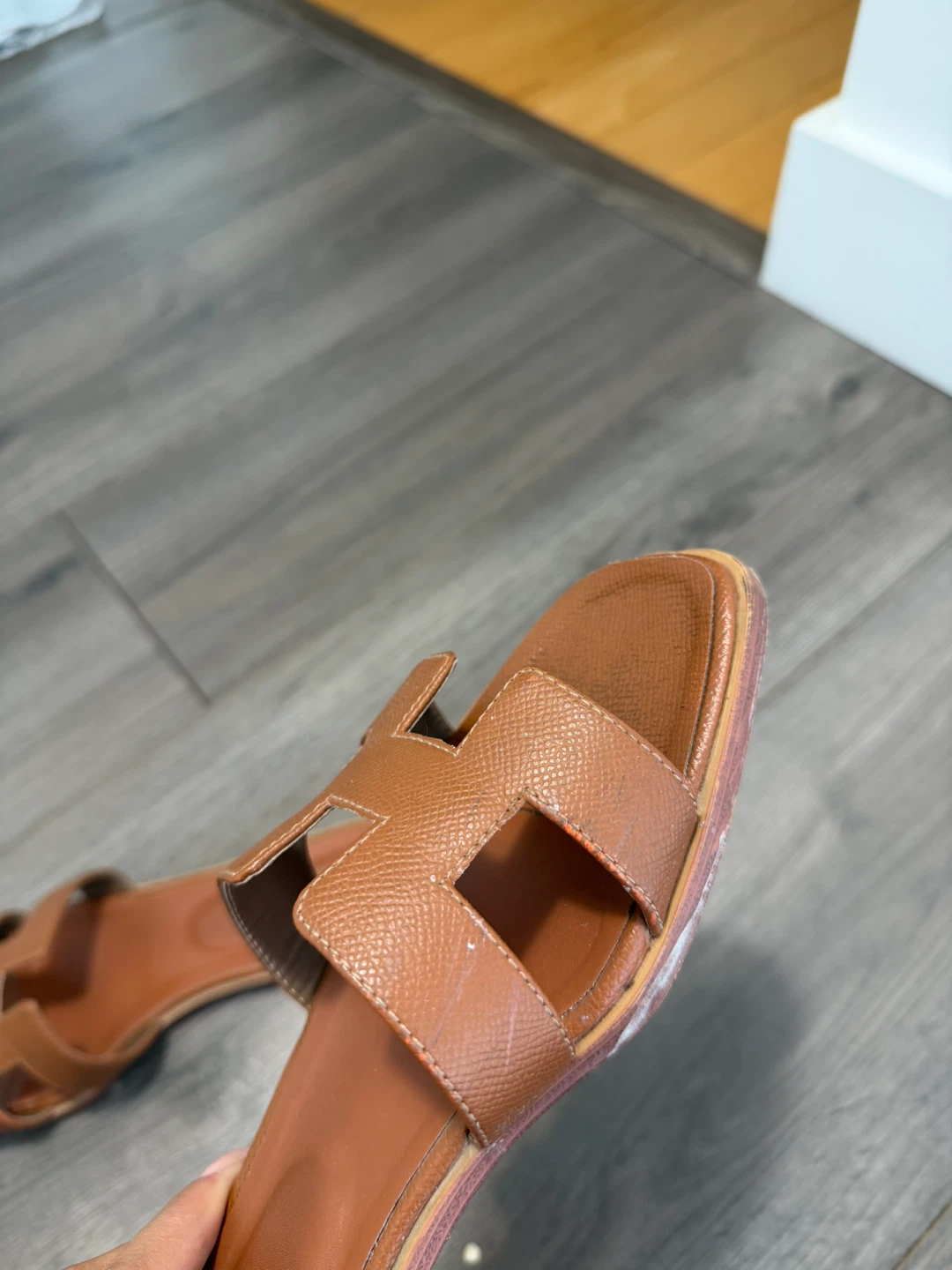 Hermès Sandals - Brown Leather Size 8 - photo 5