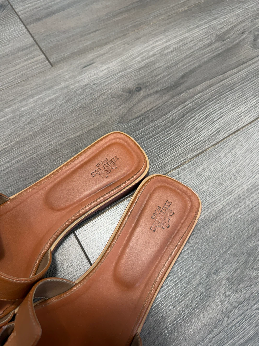 Hermès Sandals - Brown Leather Size 8 - photo 3