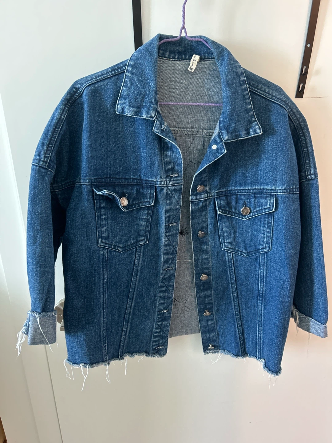 Denim Jacket with Space Patches