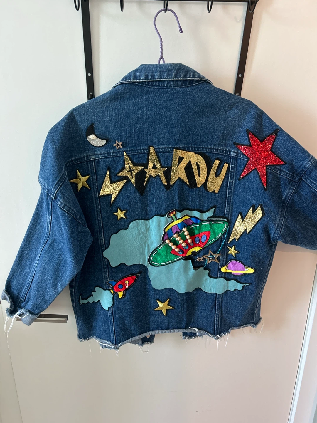 Denim Jacket with Space Patches - photo 2