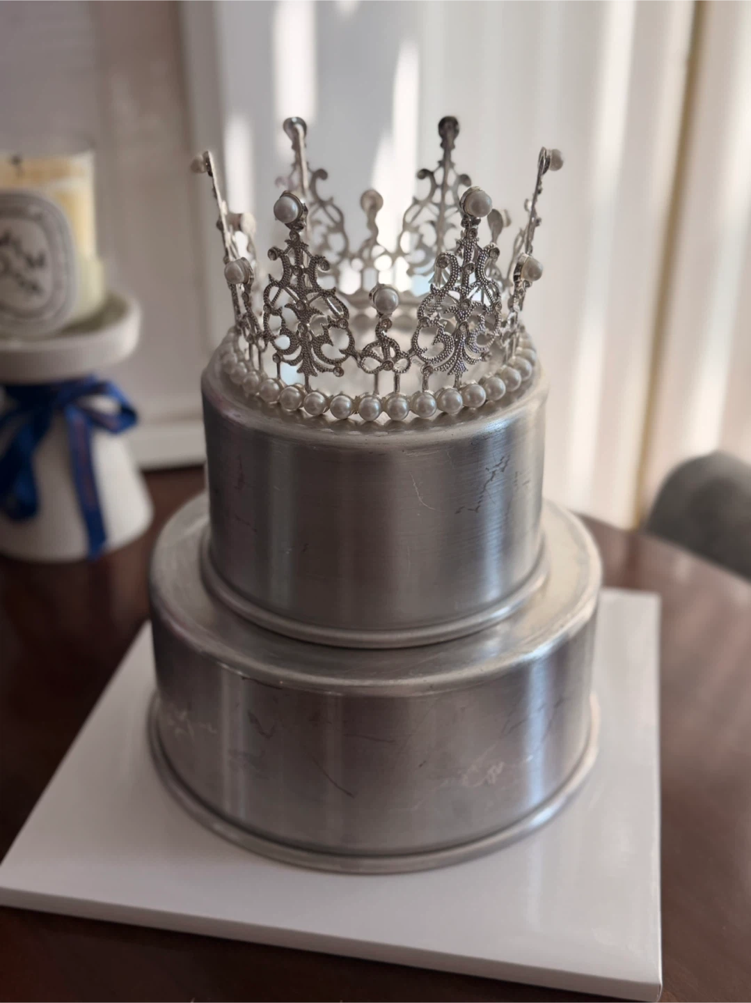 Tiara set( 2 sizes) for cake topper or decorations - photo 2