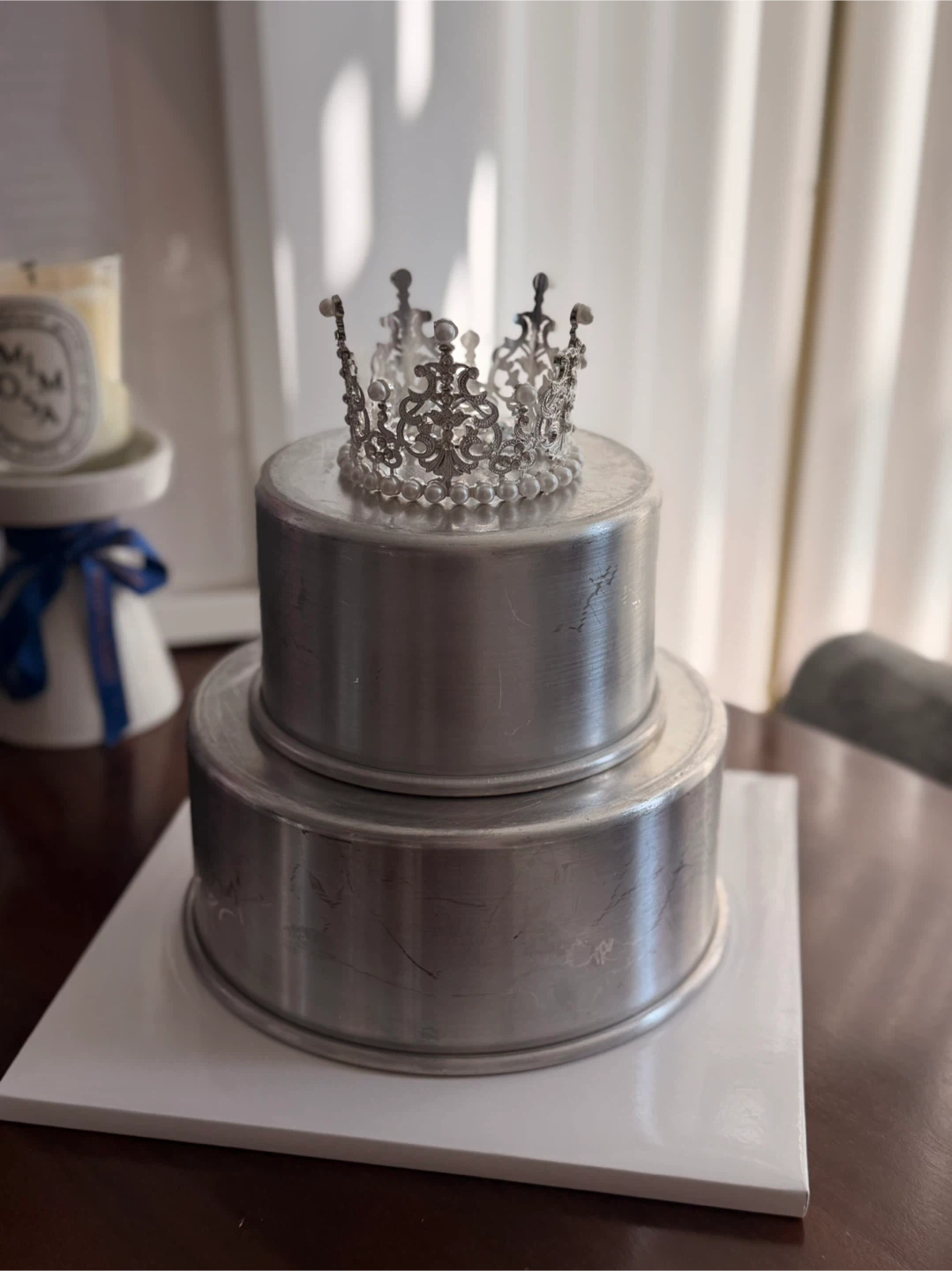 Tiara set( 2 sizes) for cake topper or decorations - photo 3