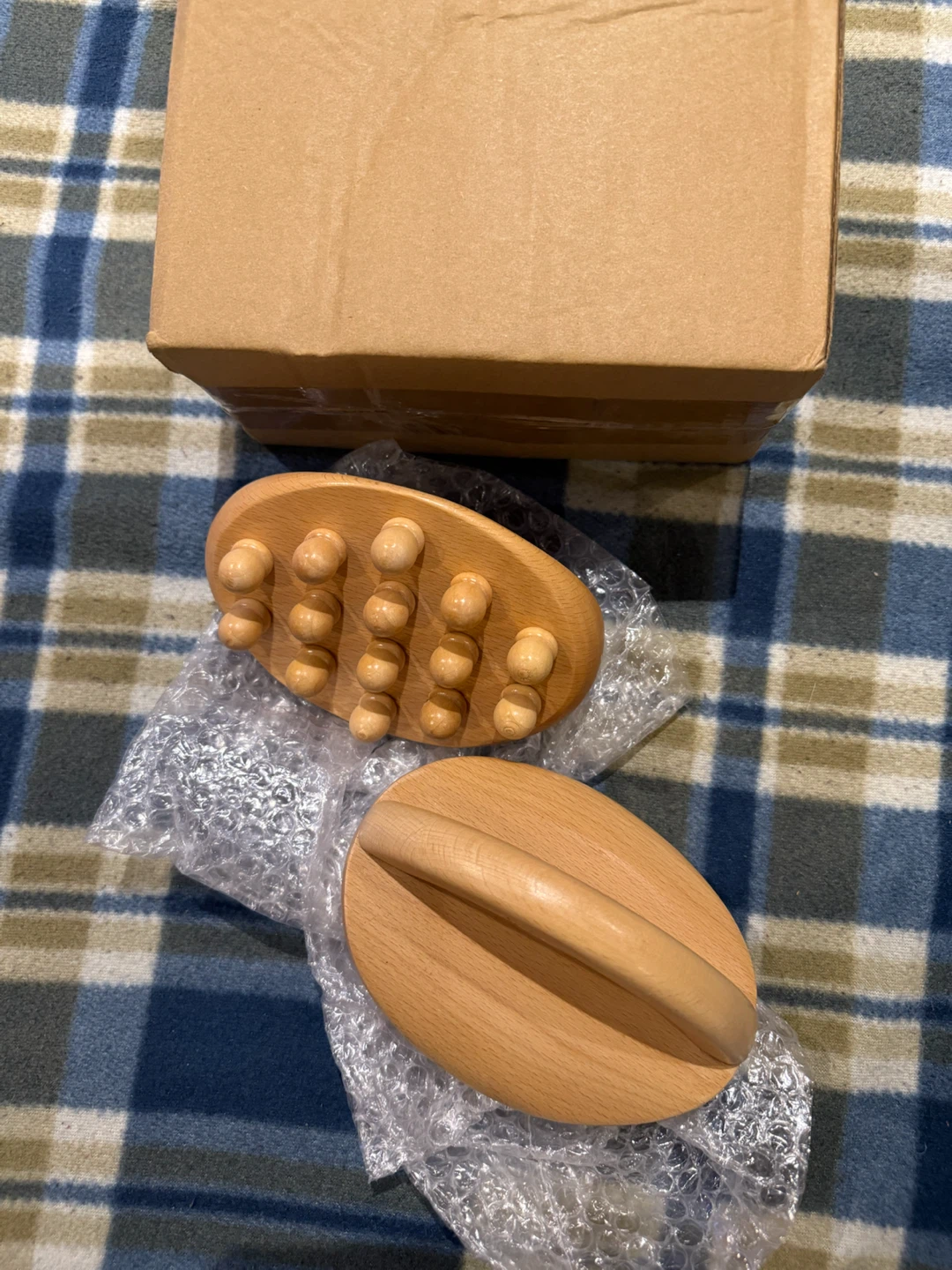 2 pcs- Wooden Body Massage Brush- New