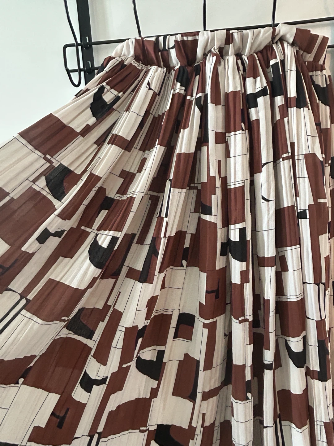 Pleated Midi Skirt