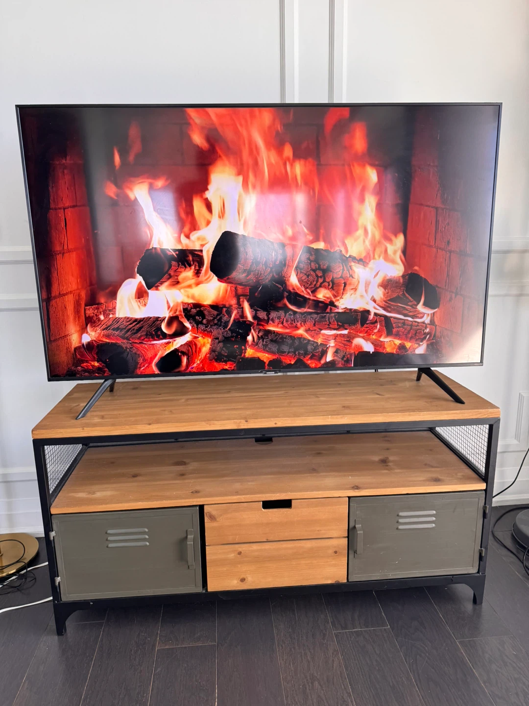 Industrial Wood & Metal TV Stand / Media Console - photo 3