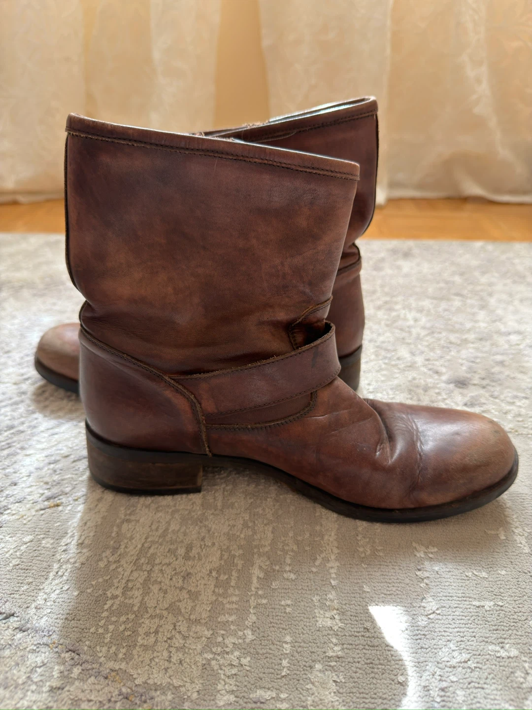 Brown Genuine Leather Boots - Size 38 - photo 3