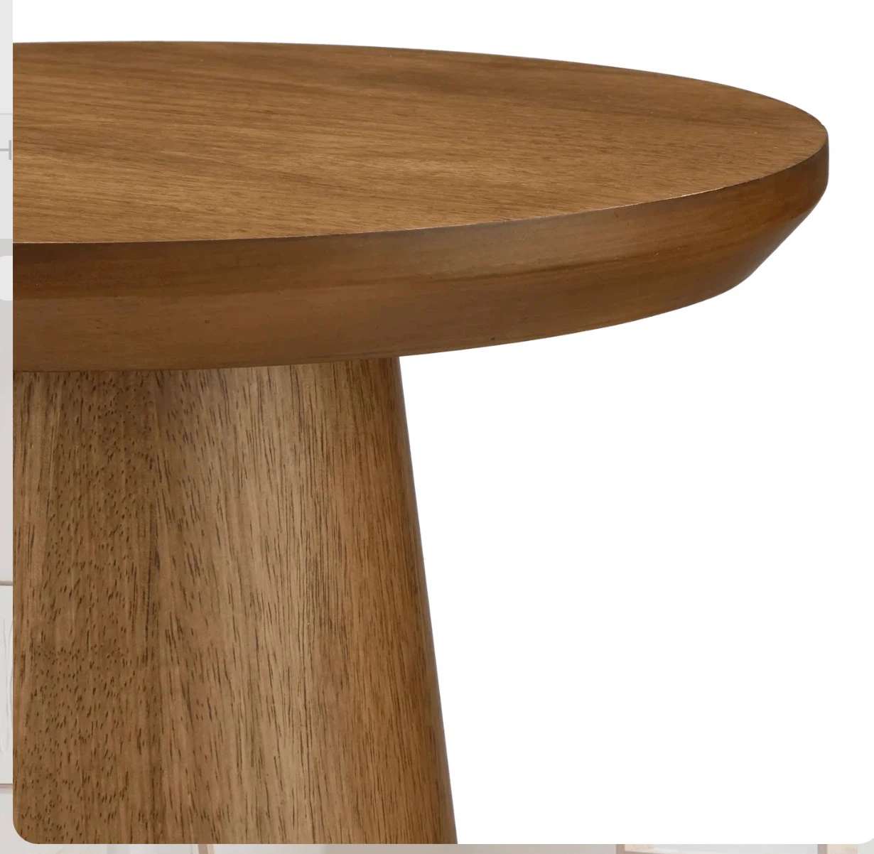 Mango Wood Hourglass Side Table - photo 4