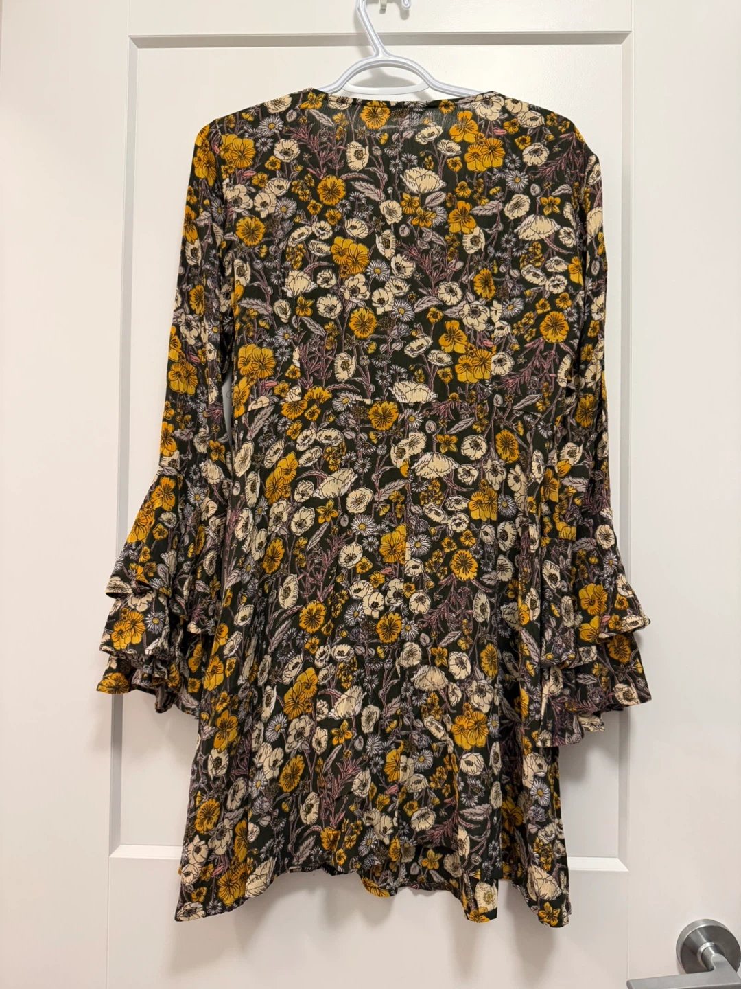 Floral Bell Sleeve Dress - Size M - photo 5
