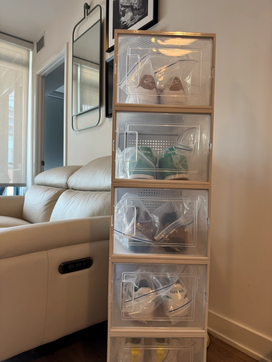 In great condition/ Shoe Storage Boxes/ organizer