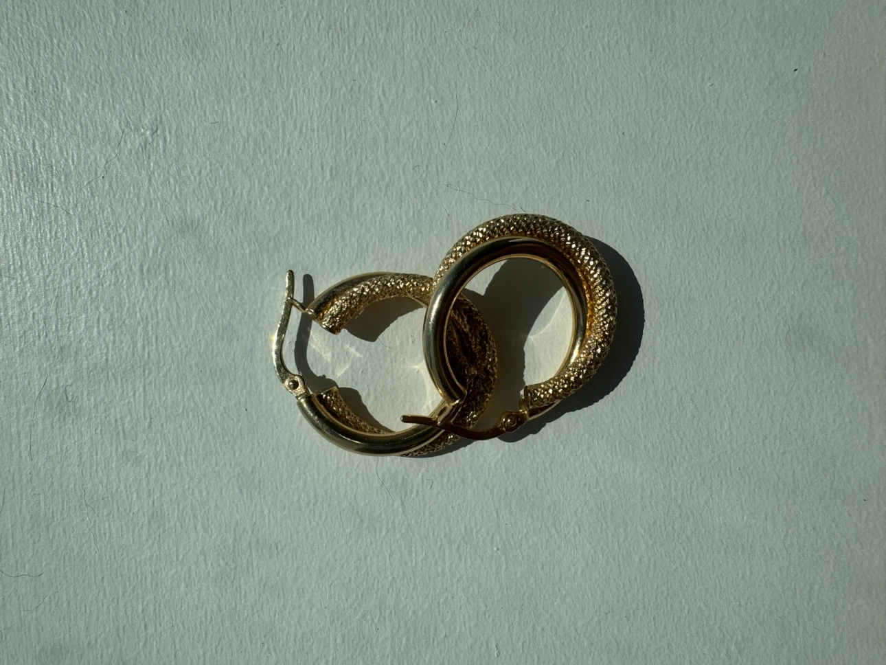 18K Double Hoop earrings - photo 2