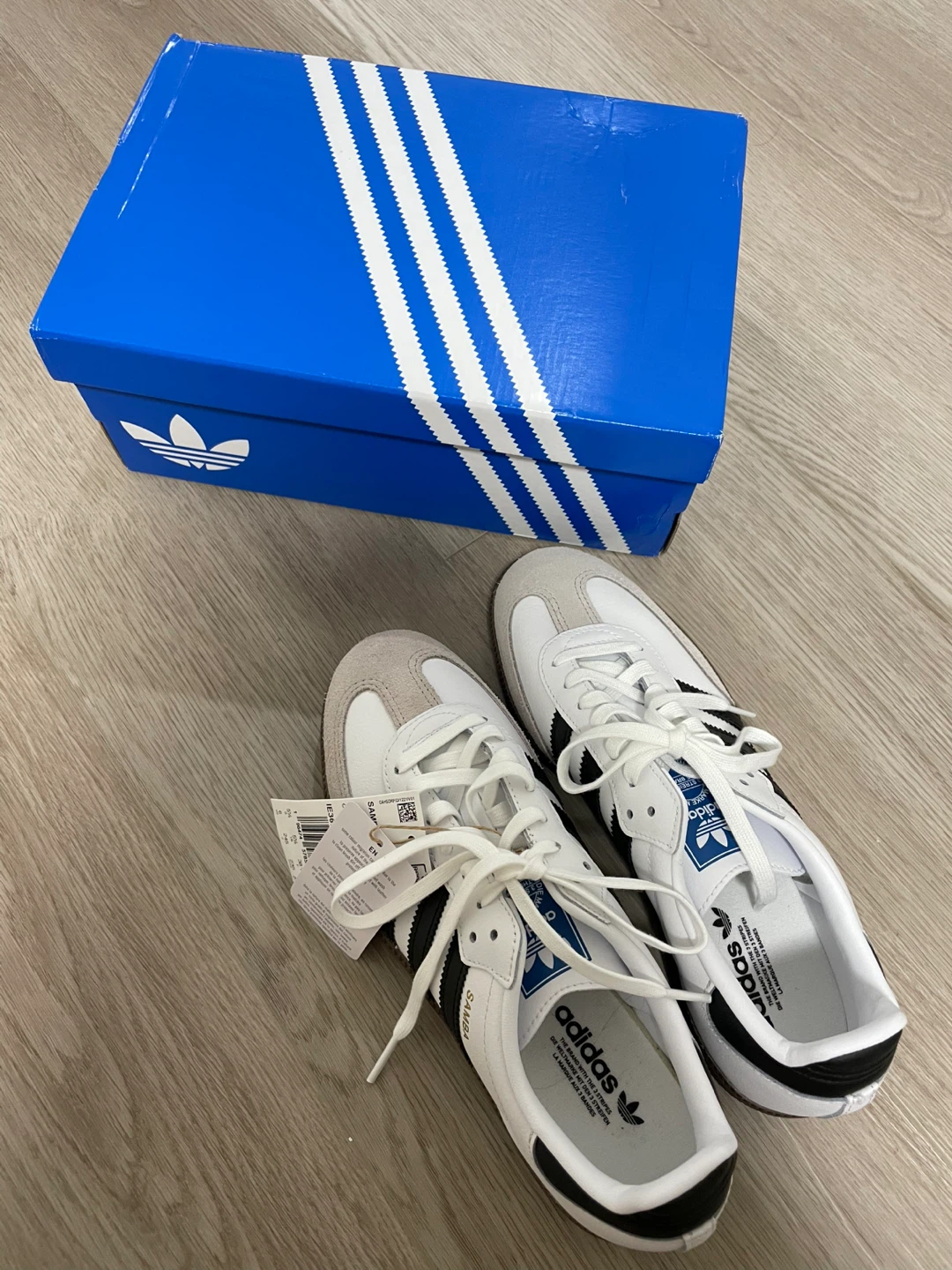 Adidas Samba OG Shoes White Black Gum Sole