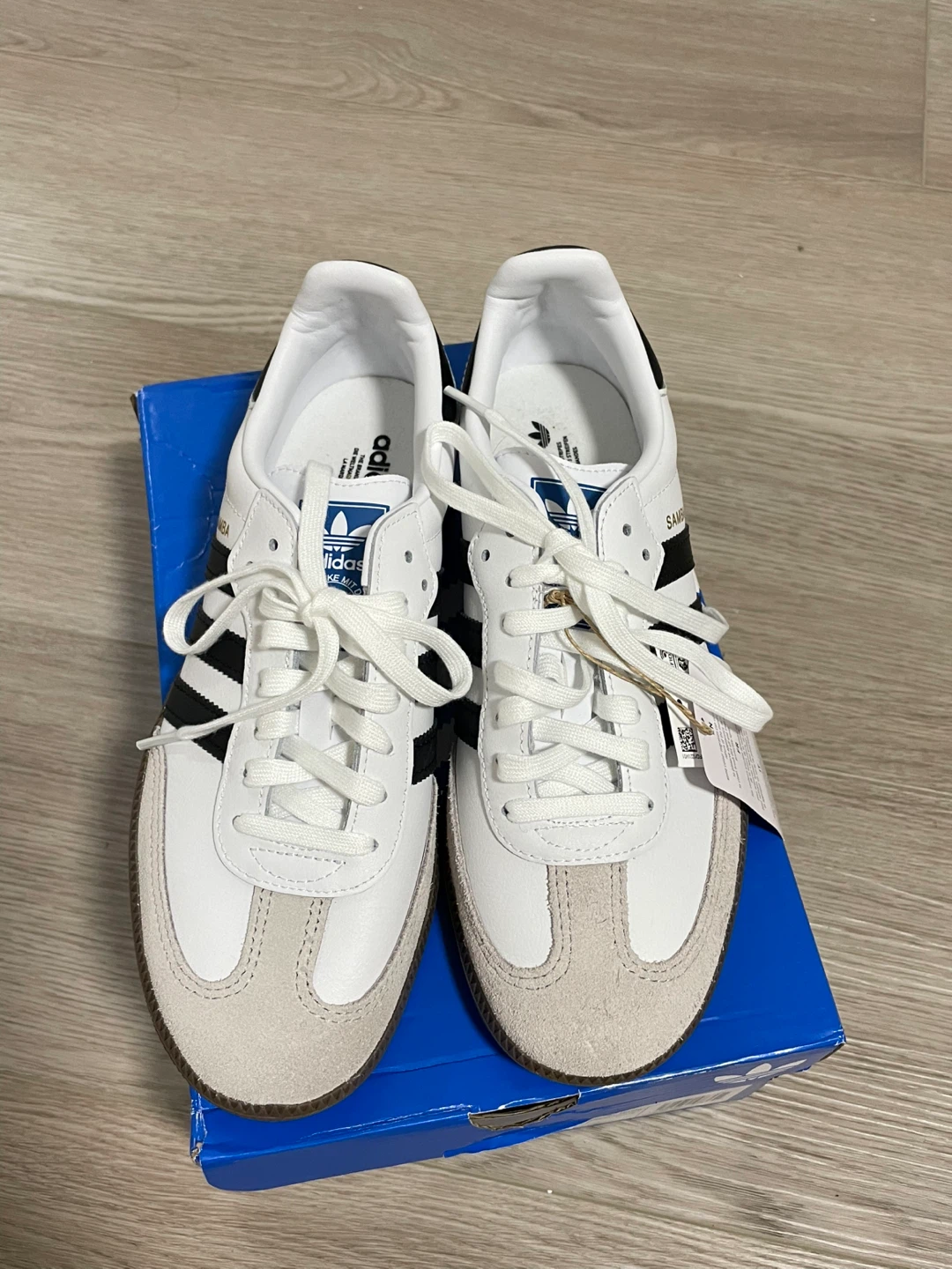 Adidas Samba OG Shoes White Black Gum Sole - photo 3