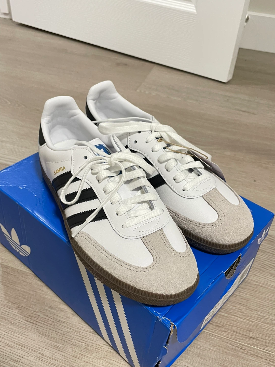Adidas Samba OG Shoes White Black Gum Sole - photo 4