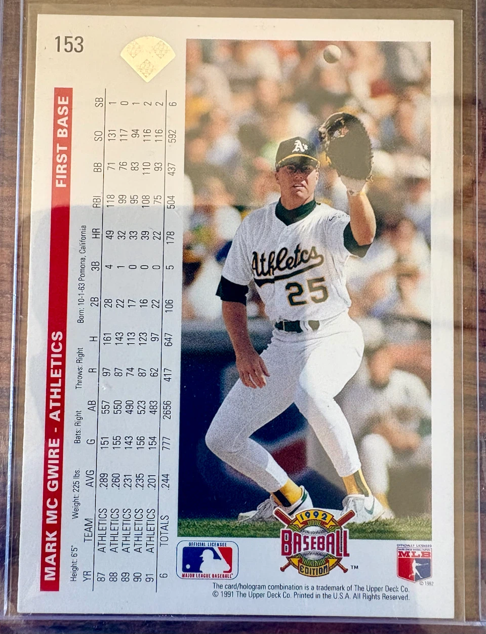 1992 McGuire Error Card - photo 2