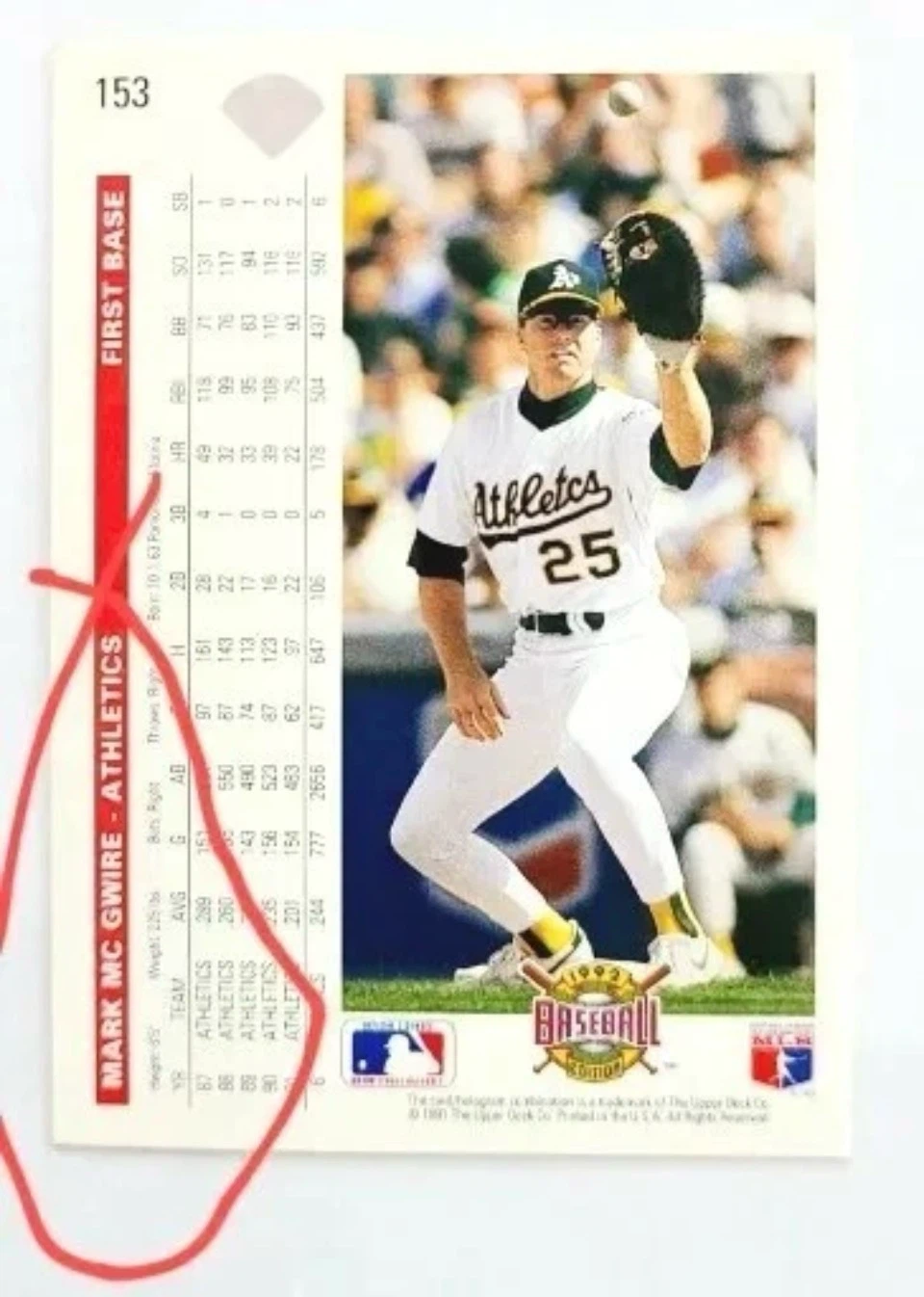 1992 McGuire Error Card - photo 3