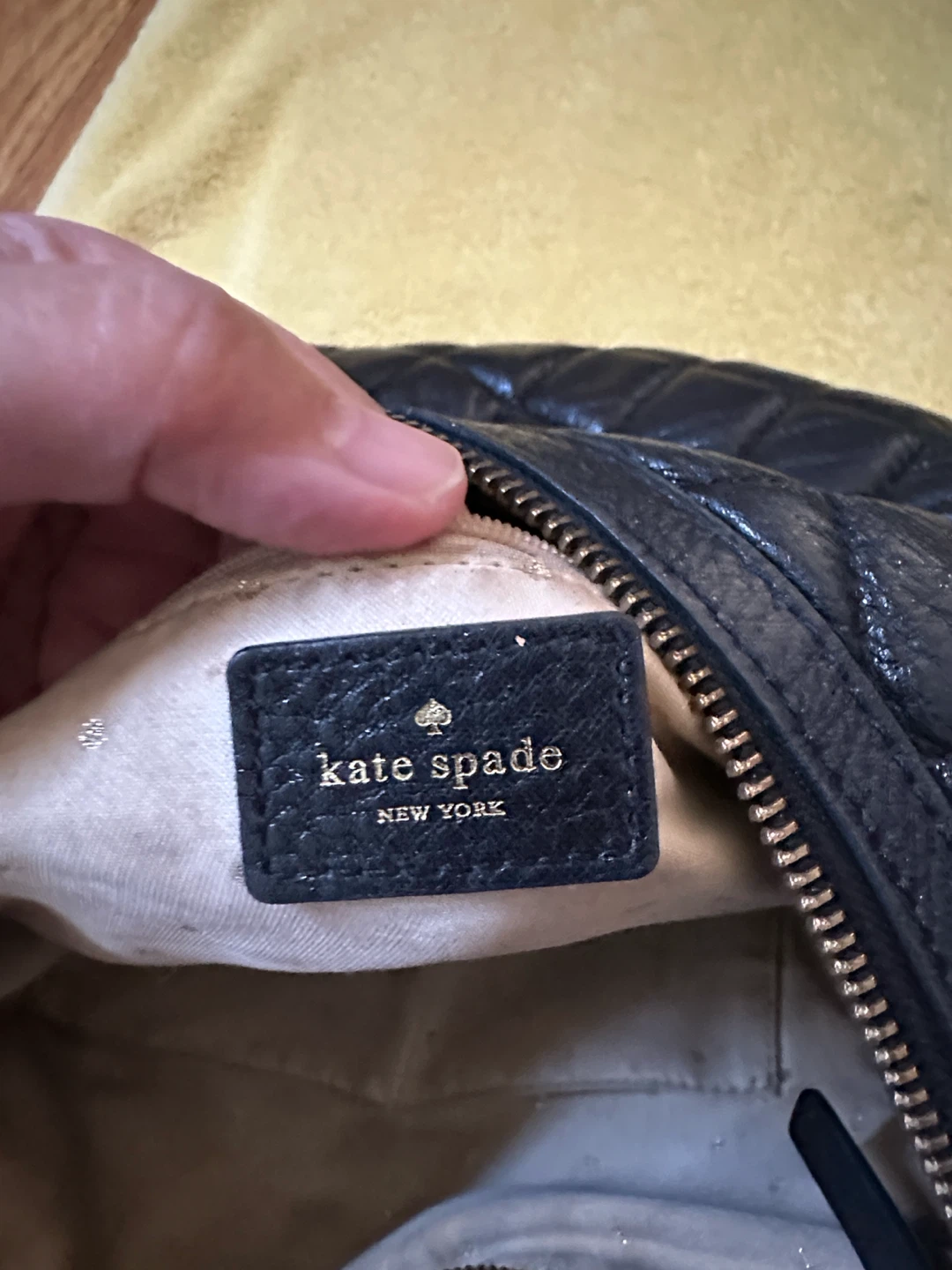 Kate Spade Quilted Black Handbag and Wallet Set - photo 5