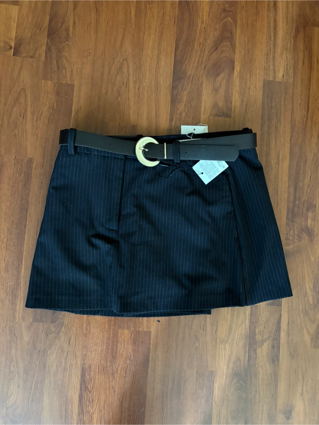 BNWT Zara Pinstriped Skort with Belt
