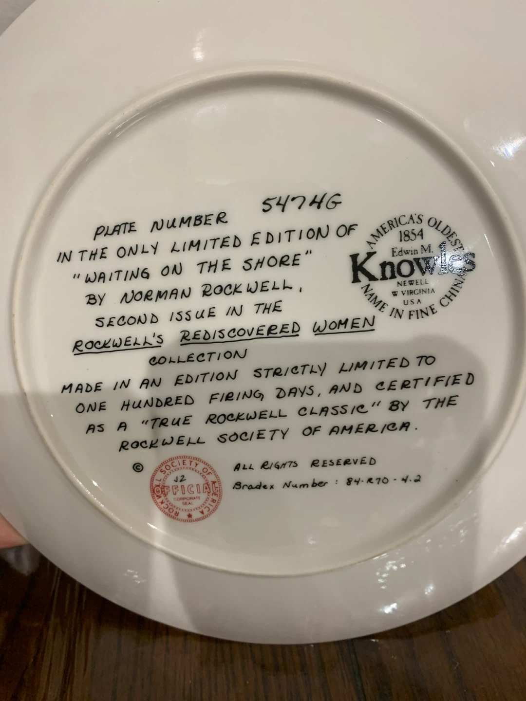 4 Vintage Norman Rockwell Collector Plates - photo 2