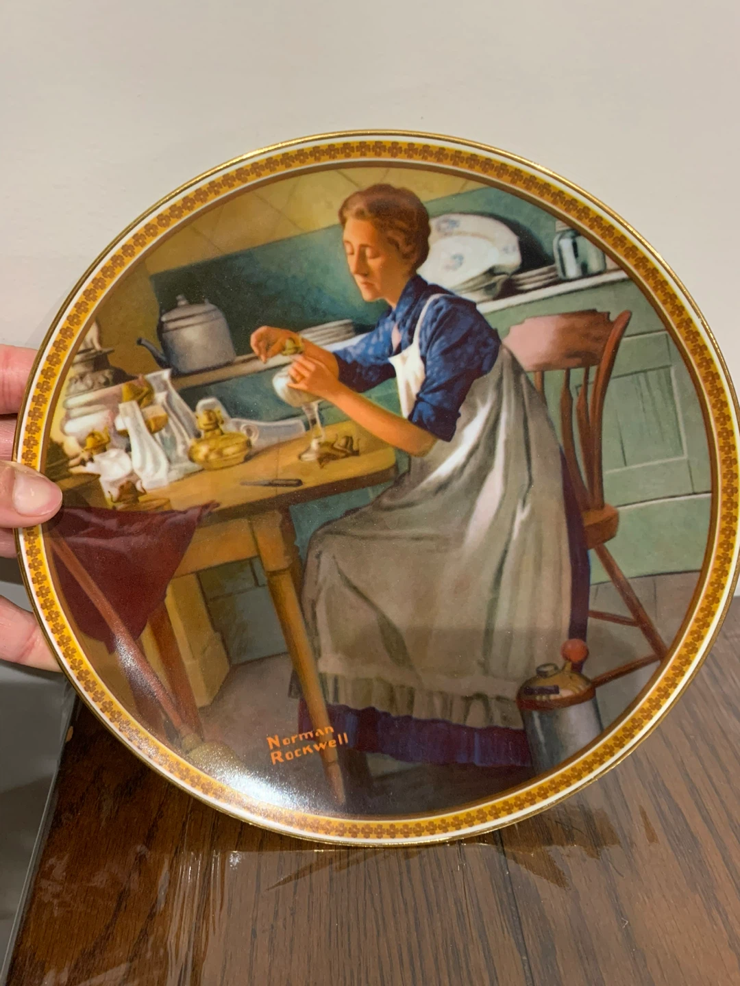 4 Vintage Norman Rockwell Collector Plates - photo 3