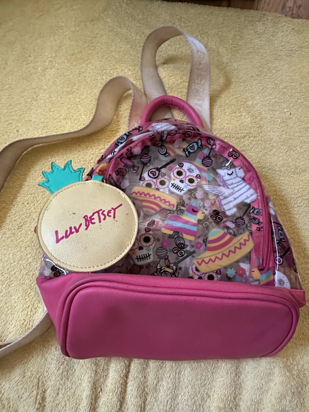 BETSEY JOHNSON Day of the Dead Bag Backpack, Skulls, Candy - photo 2