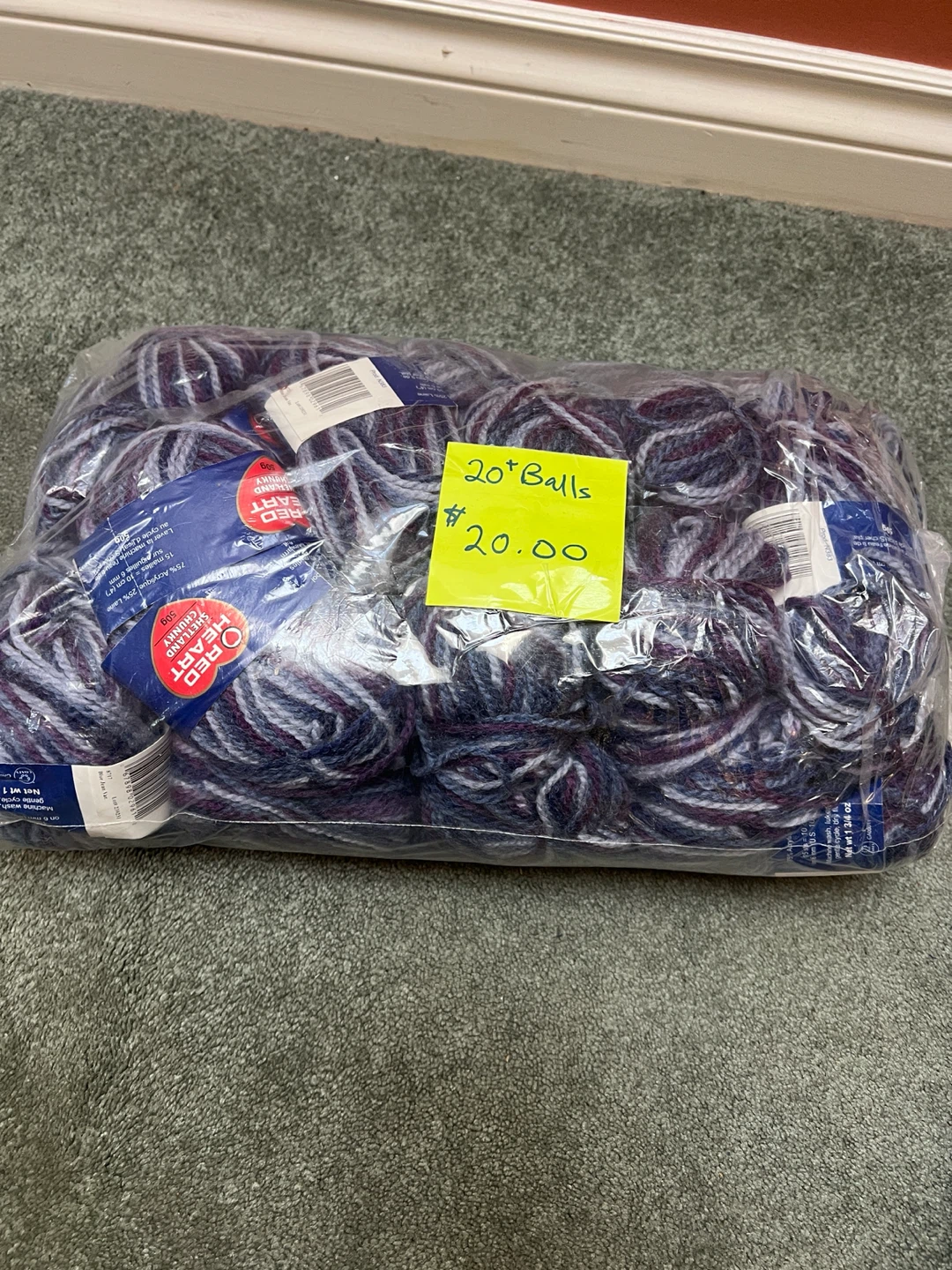 20+ Balls of Red Heart Shetland Chunky Yarn