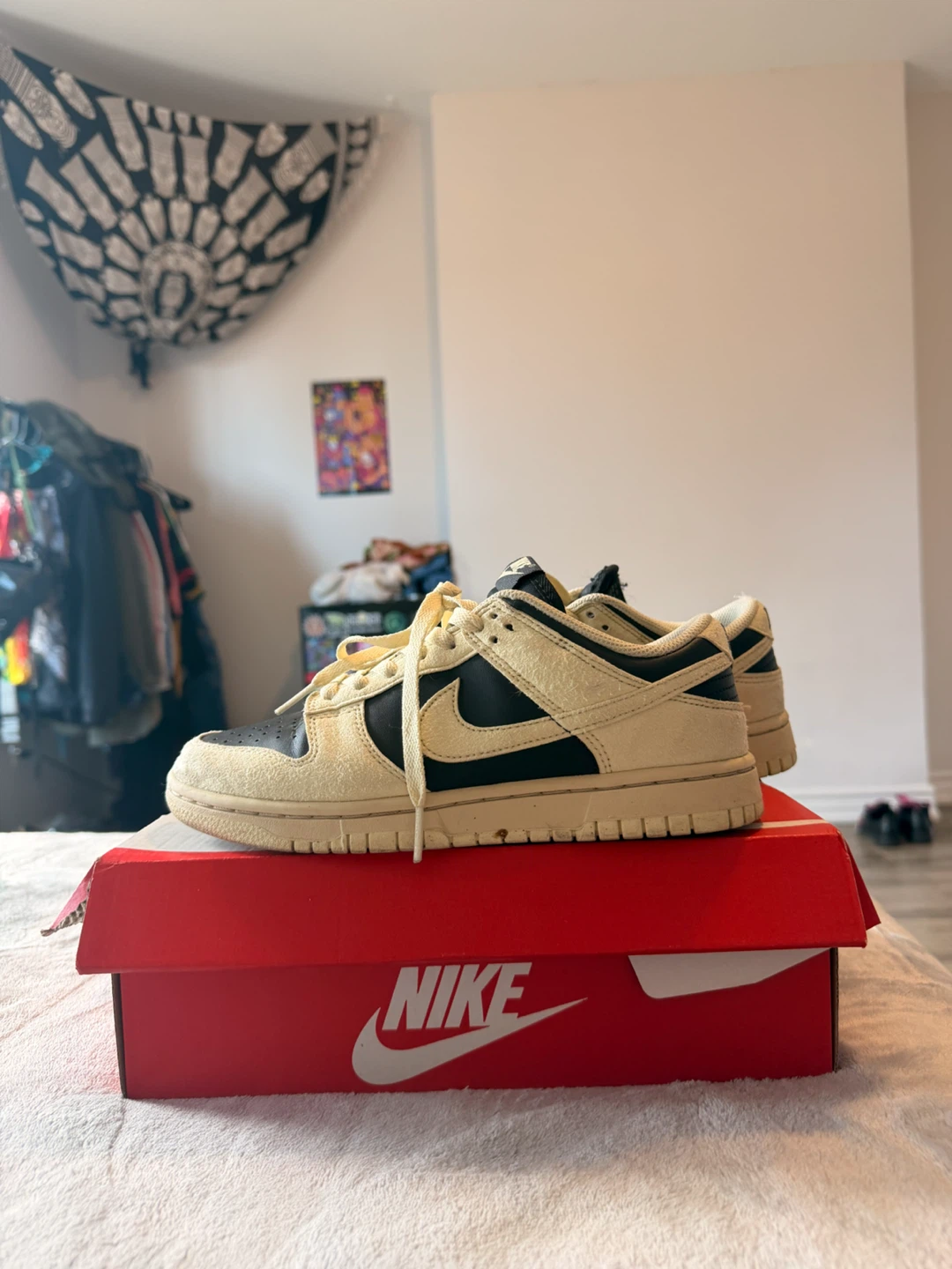 Nike Dunk Low "Panda" (Beige/Black)
