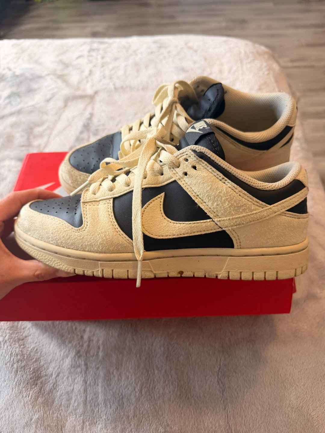 Nike Dunk Low "Panda" (Beige/Black) - photo 2