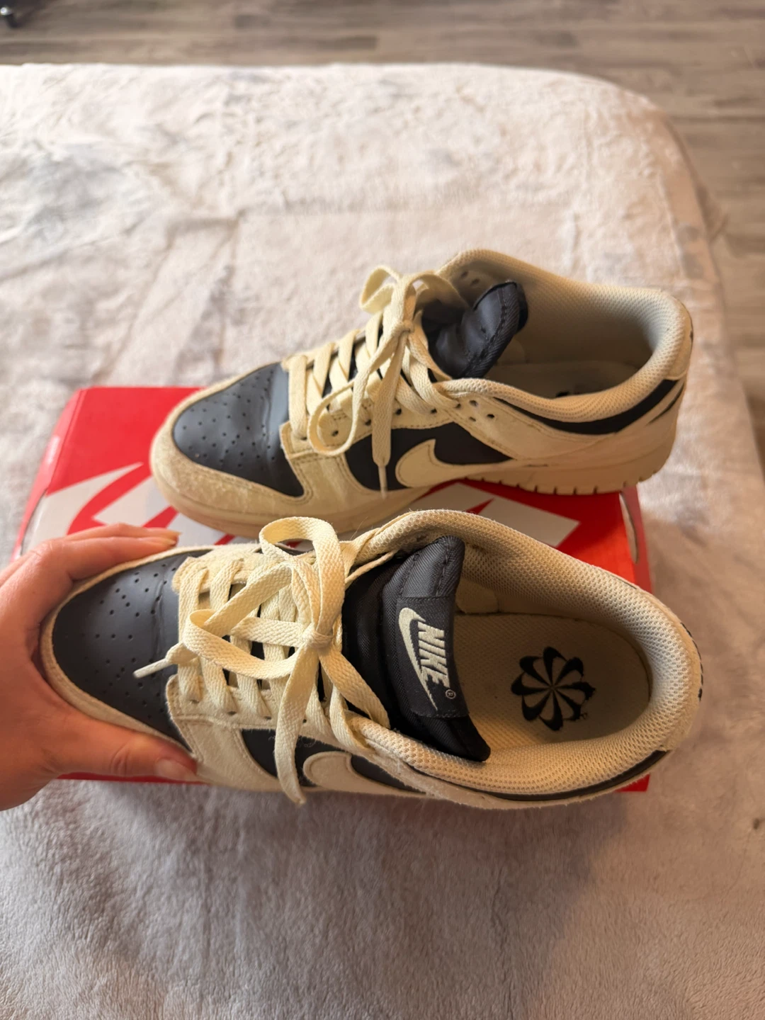 Nike Dunk Low "Panda" (Beige/Black) - photo 3