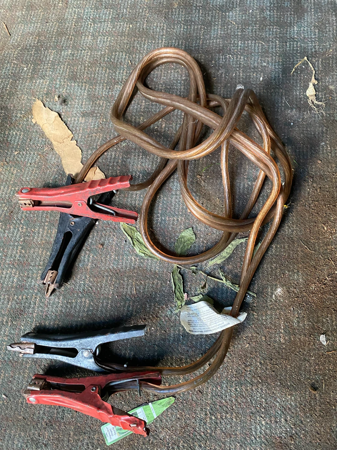 Set of automotive booster cables