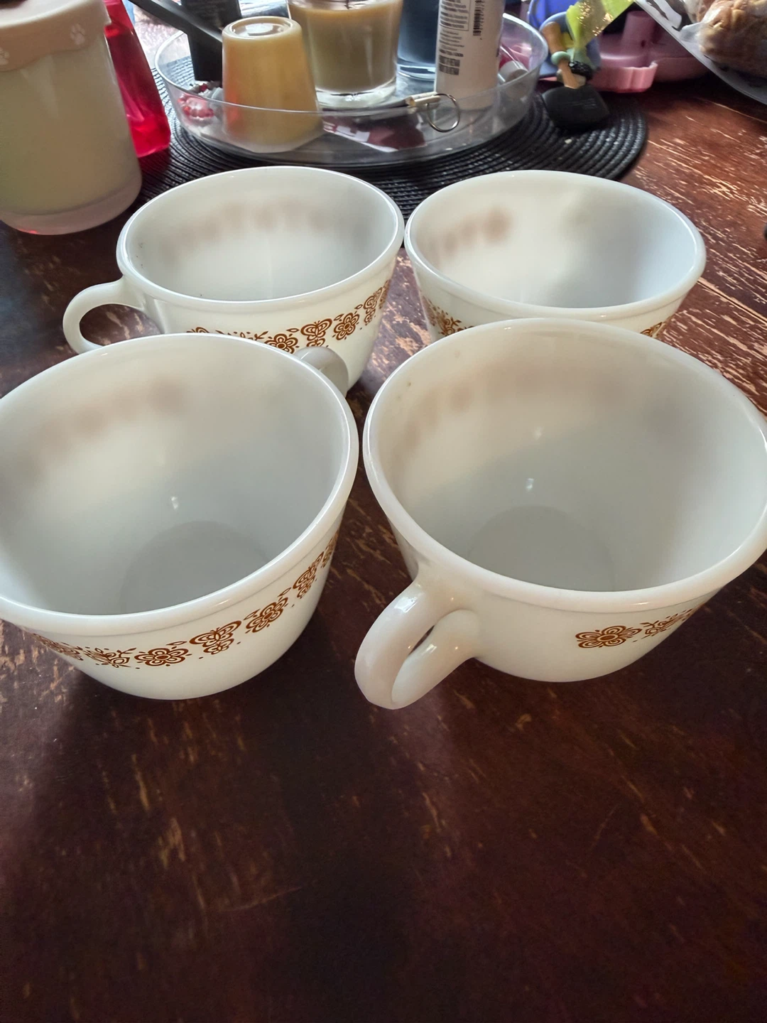 Set of 4 CorningWare Gold Butterfly Mugs - photo 2