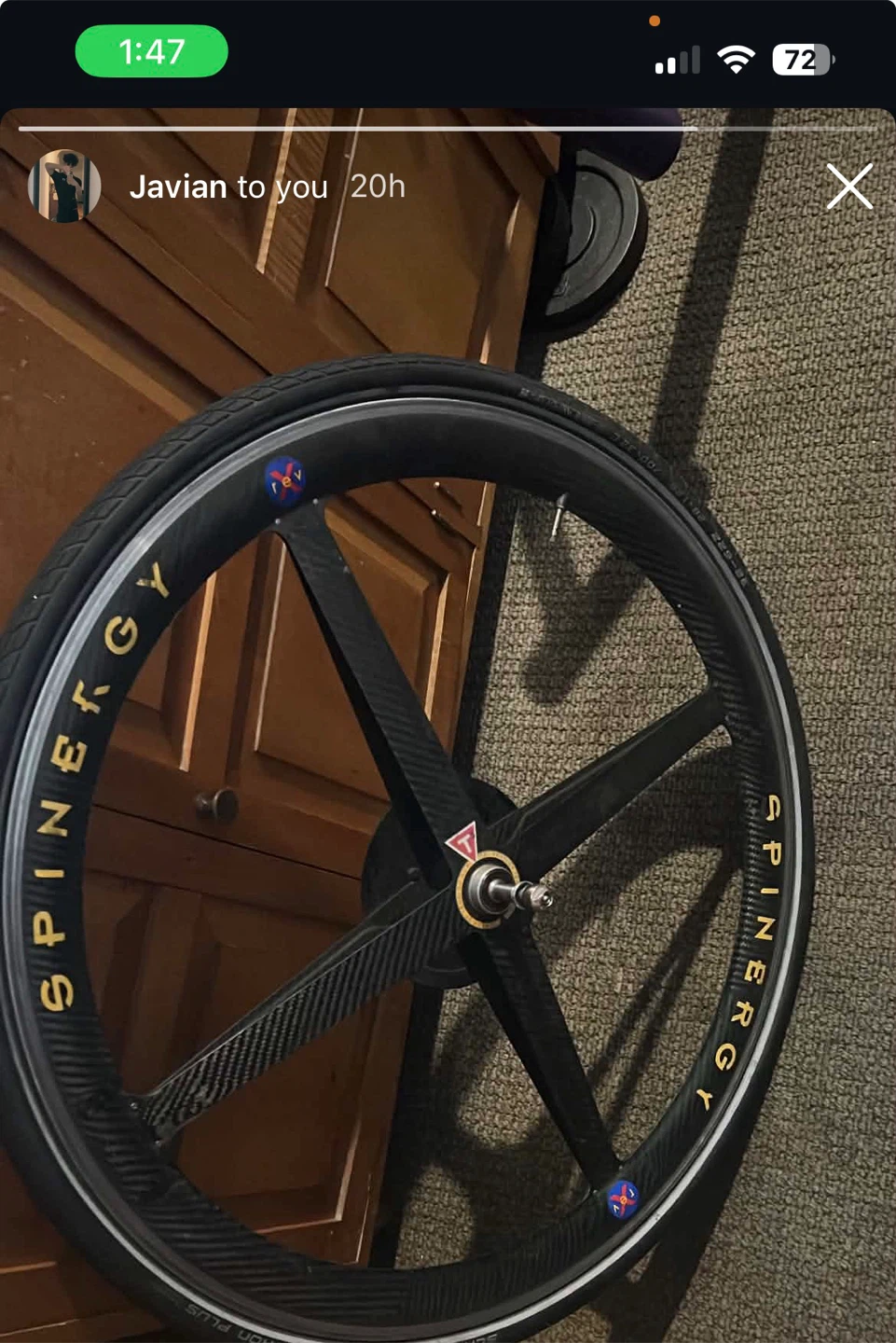 Spinergy T3 Carbon 4-Spoke Wheel - photo 2