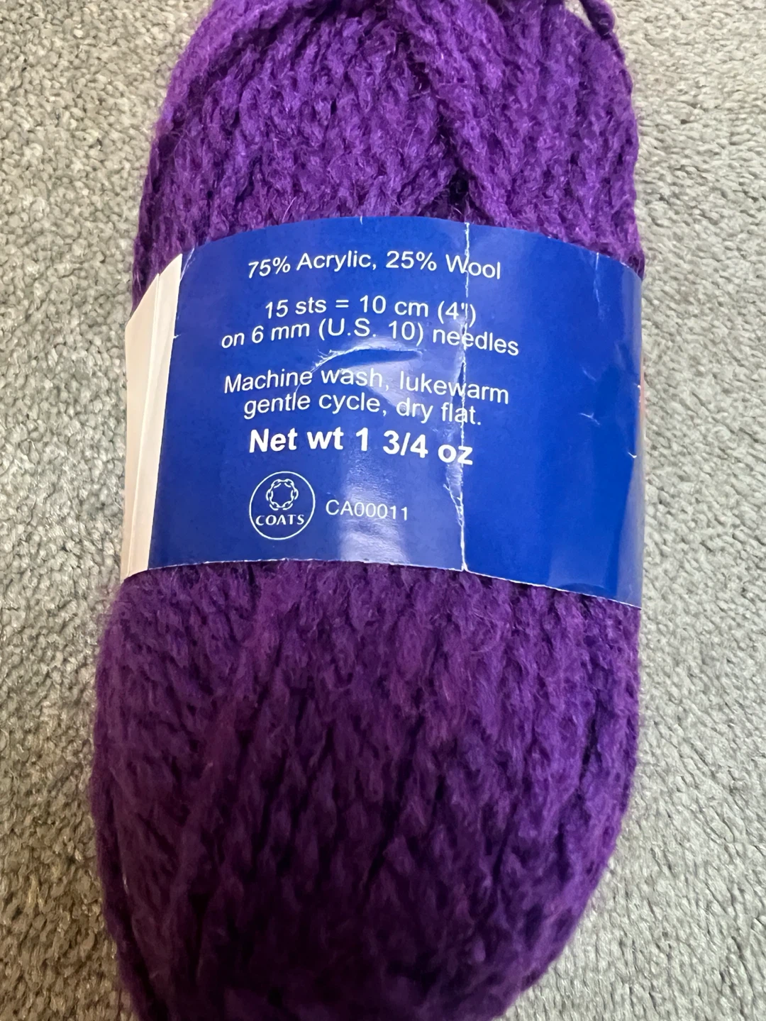 10 Balls of Red Heart Shetland Chunky Yarn, Purple - photo 3