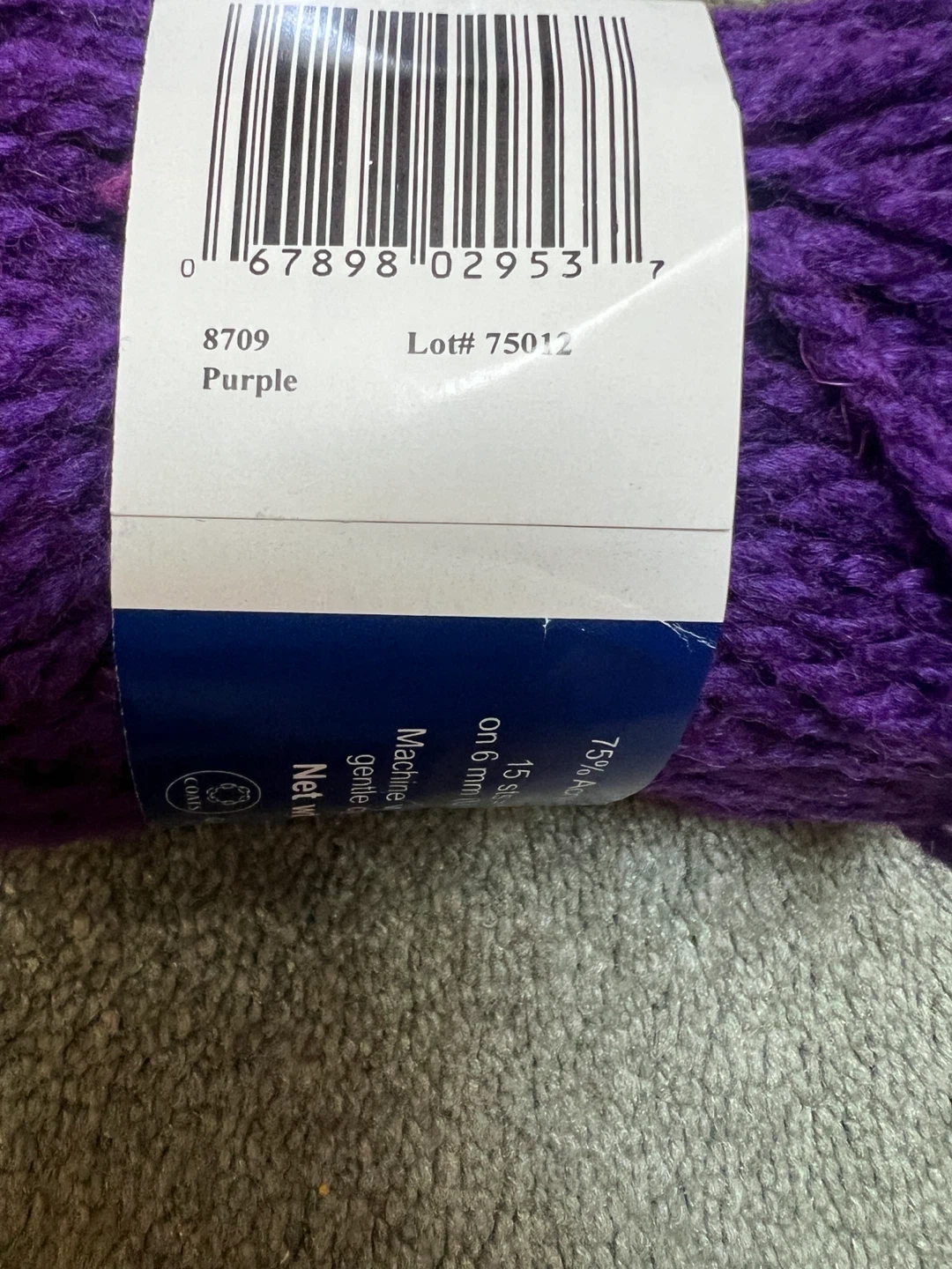 10 Balls of Red Heart Shetland Chunky Yarn, Purple - photo 4