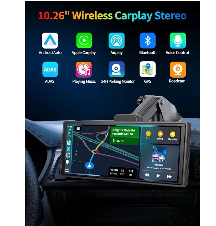 10.26 Inch Wireless Carplay Stereo - photo 2