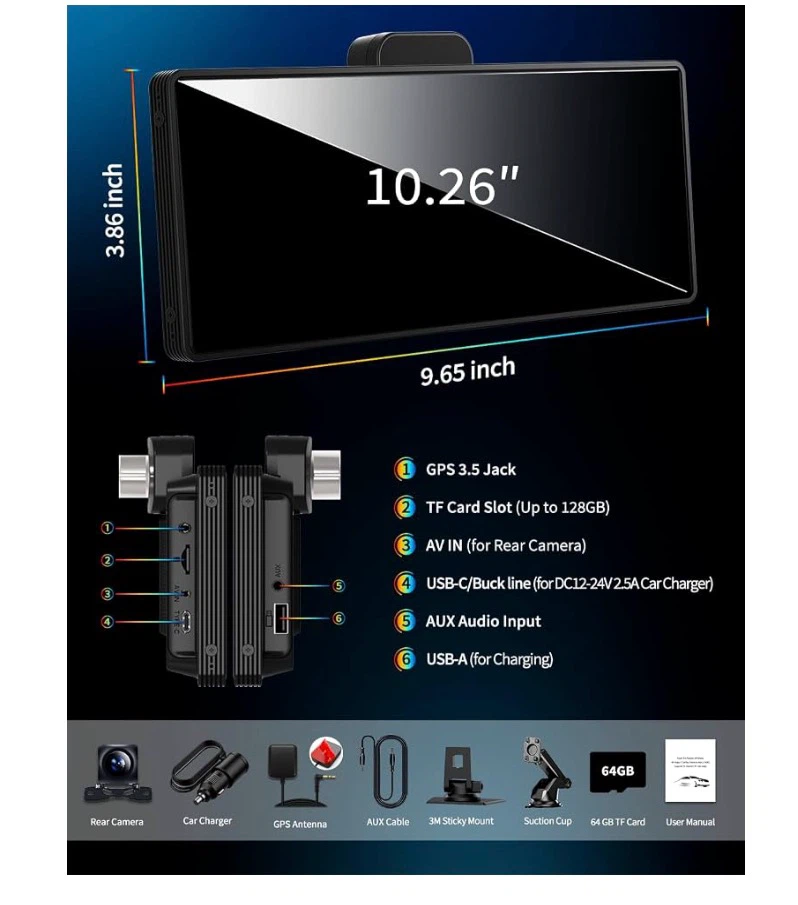 10.26 Inch Wireless Carplay Stereo - photo 4
