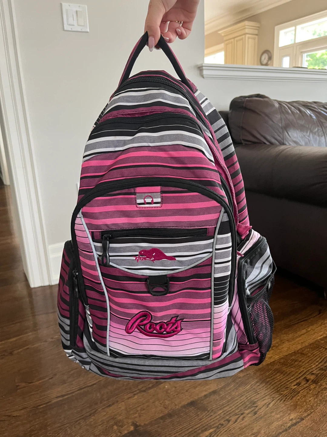 Roots Striped Backpack