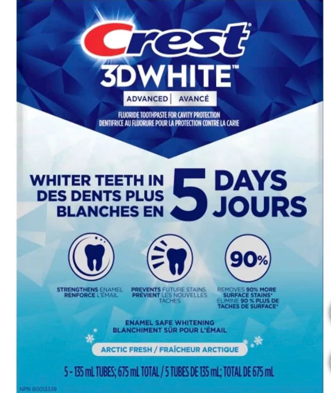Crest 3D White Advanced Arctic Fresh Toothpaste