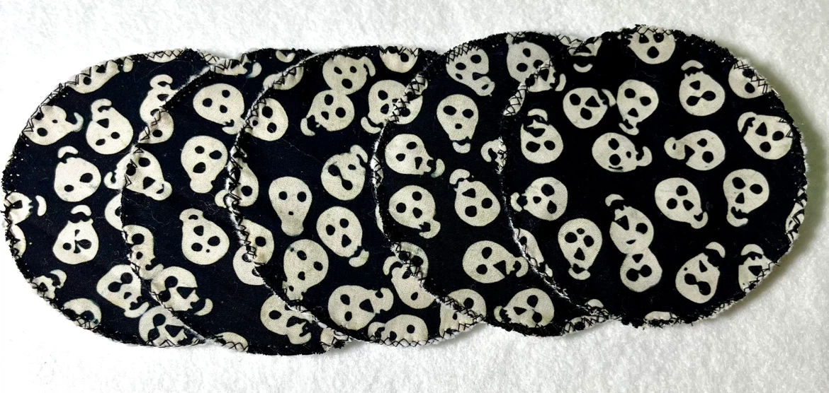 Reuseable Makeup Removing Pads, Handmade Halloweencore Gift Her - photo 3