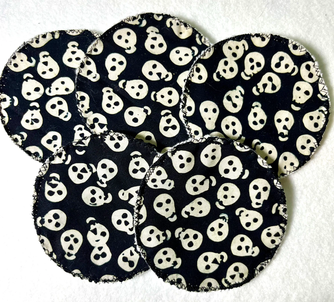 Reuseable Makeup Removing Pads, Handmade Halloweencore Gift Her - photo 4