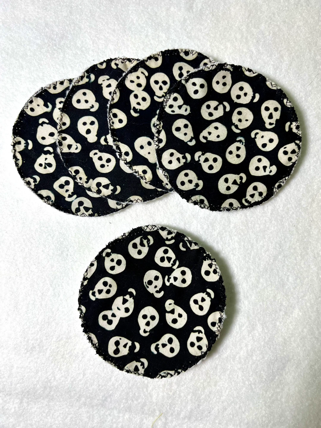 Reuseable Makeup Removing Pads, Handmade Halloweencore Gift Her