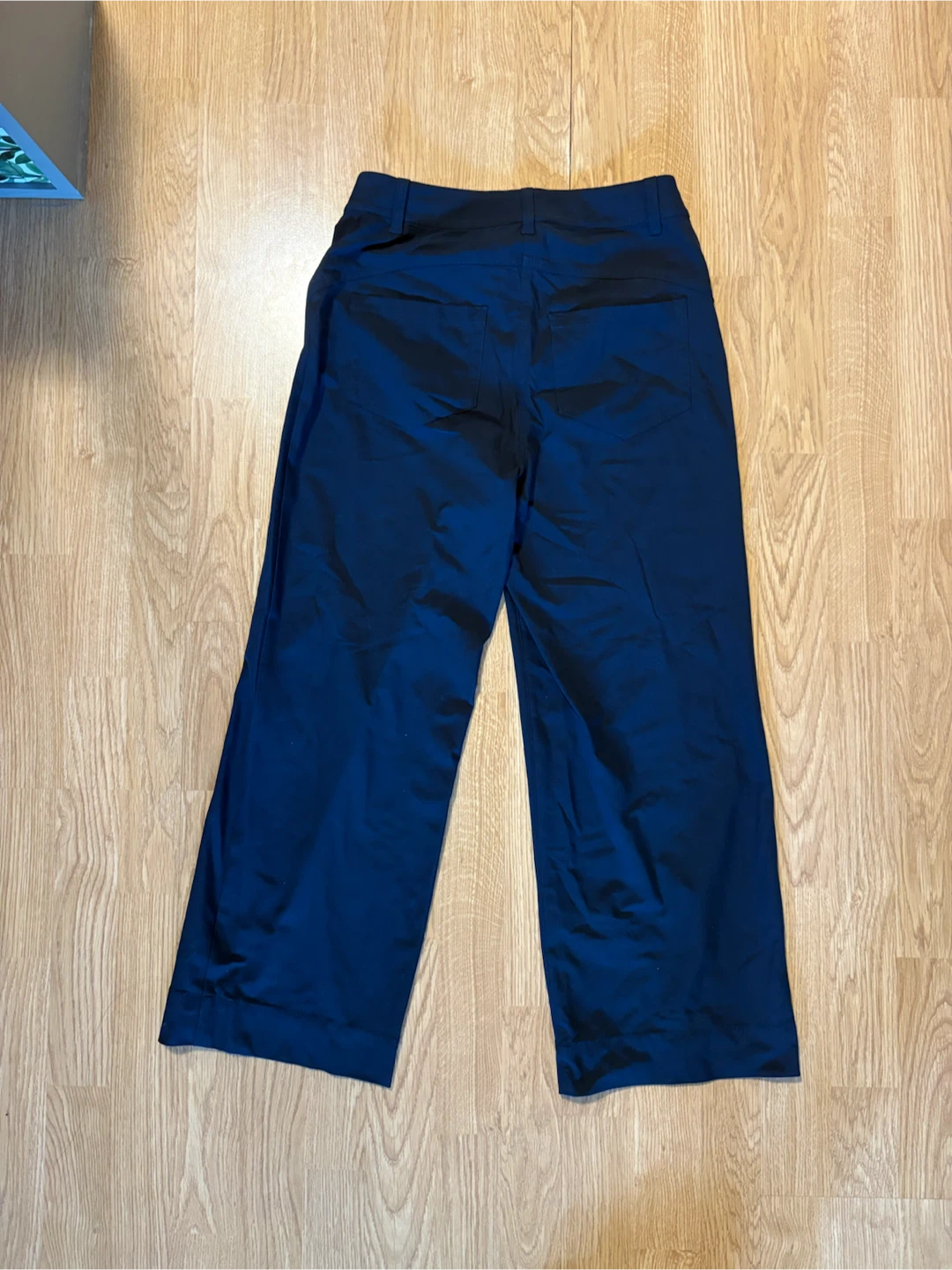 Navy Blue Wide-Leg Trousers - photo 2