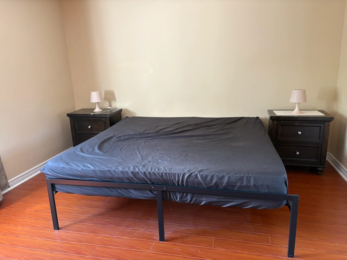 Euro Top Mattress and Metal Bed Frame