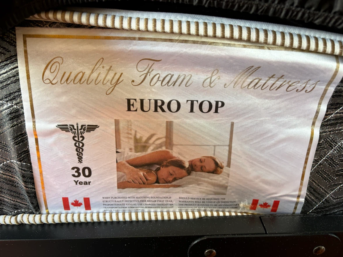 Euro Top Mattress and Metal Bed Frame - photo 2